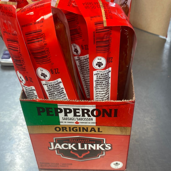 JACK LINKS ORIGINAL PEPPERONI STICKS 22g J&W Meal Butler
