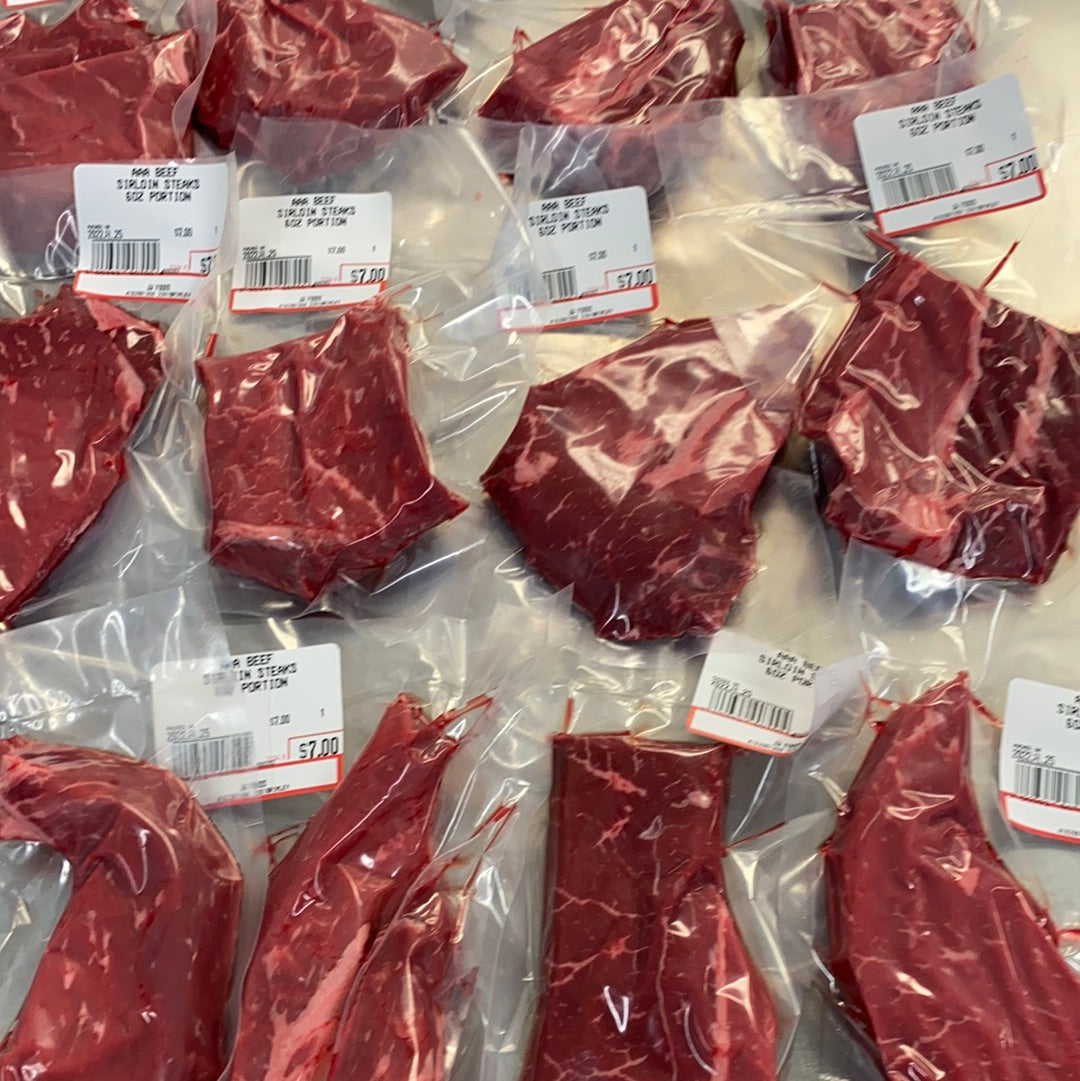 AAA BEEF TOP SIRLOIN STEAKS - 6-7oz