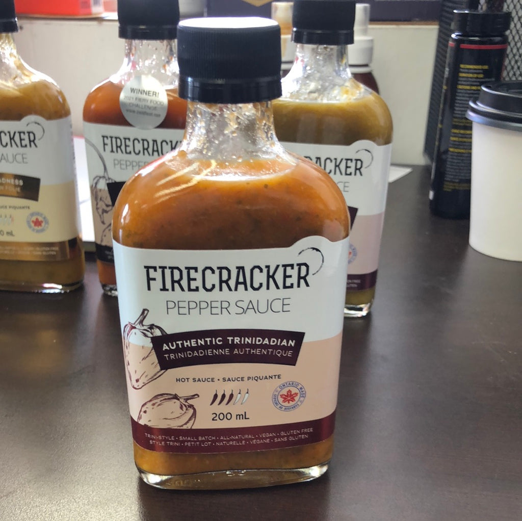 FIRECRACKER PEPPER SAUCE AUTHENTIC TRINIDADIAN