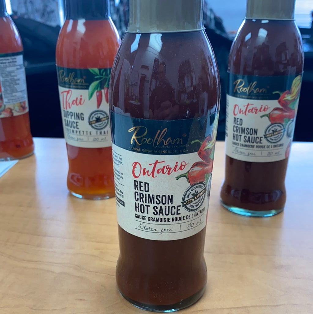 ROOTHAMS ONTARIO RED CRIMSON HOT SAUCE