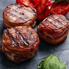 BEEF TENDERLOIN - BACON WRAPPED - 4x4oz PACK