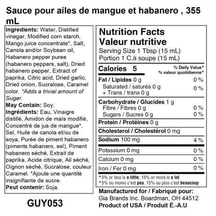 G. HUGHES - SUGAR FREE SAUCES