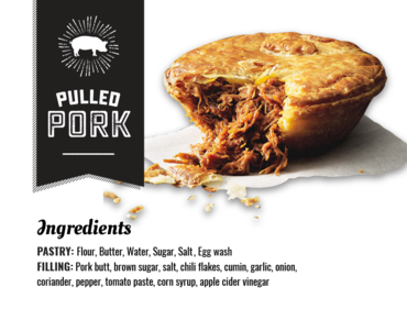 POT PIES - BEEF, CHICKEN, PORK & VEGGIE
